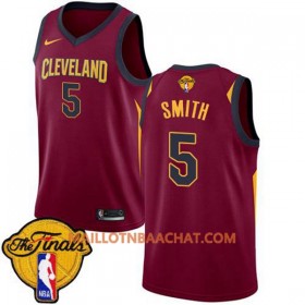 Maillot NBA Cleveland Cavaliers J.R. Smith 5 2018 NBA Finals Patch Nike Rouge Swingman - Homme